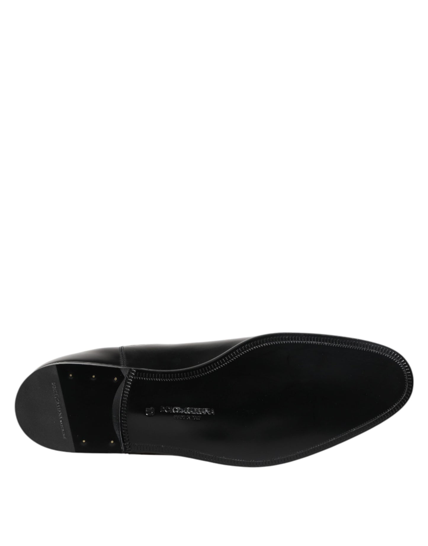 Dolce & Gabbana Black Chelsea Slip On Mid Calf Boots Shoes
