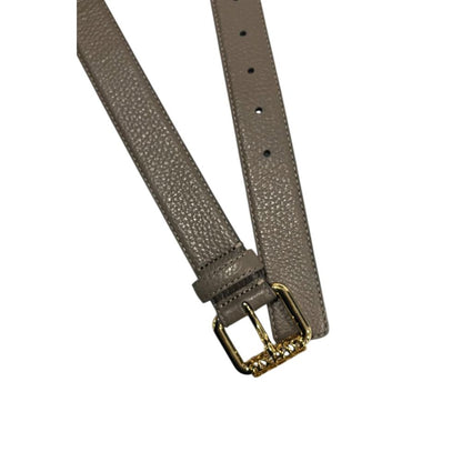 Borbonese Grey Leather Women Belt