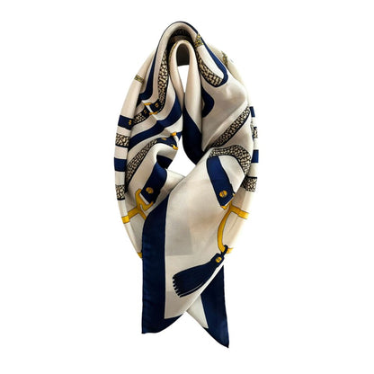 Borbonese Blue Silk Women Scarf