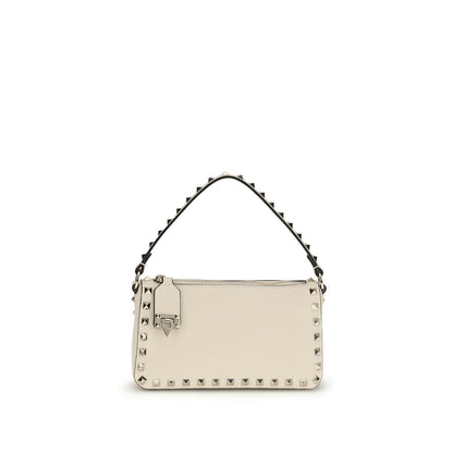 Valentino Garavani Beige Calf Leather Bos Taurus Shoulder Bag