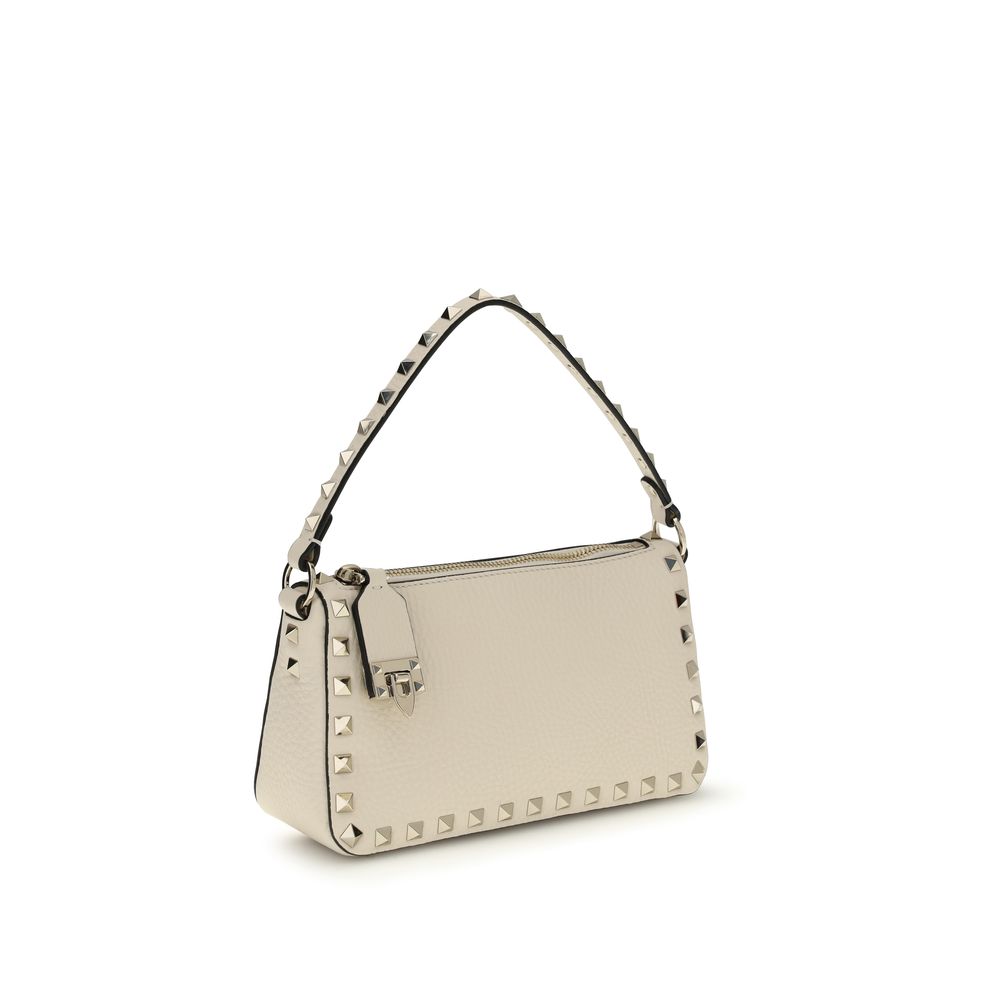 Valentino Garavani Beige Calf Leather Bos Taurus Shoulder Bag