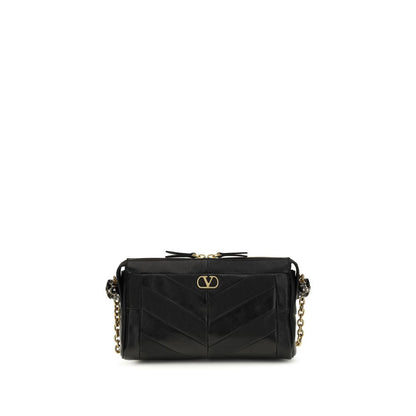 Valentino Garavani Black Lamb Ovis Aries Aries Shoulder Bag