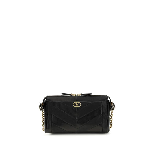 Valentino Garavani Black Lamb Ovis Aries Aries Shoulder Bag
