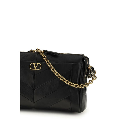 Valentino Garavani Black Lamb Ovis Aries Aries Shoulder Bag