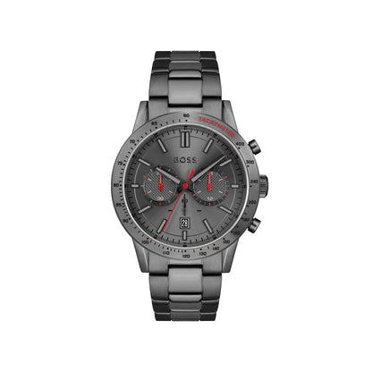 Hugo Boss Gray Stainless Steel Dress Watch