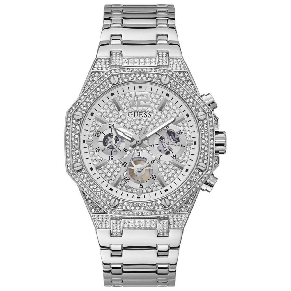 Guess Gray Stainless Steel Dress Watch