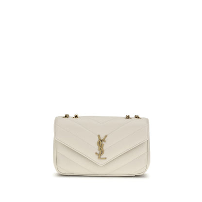Saint Laurent Beige Lamb Ovis Aries Aries Shoulder Bag