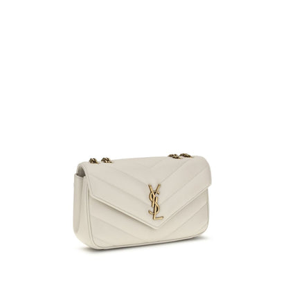 Saint Laurent Beige Lamb Ovis Aries Aries Shoulder Bag
