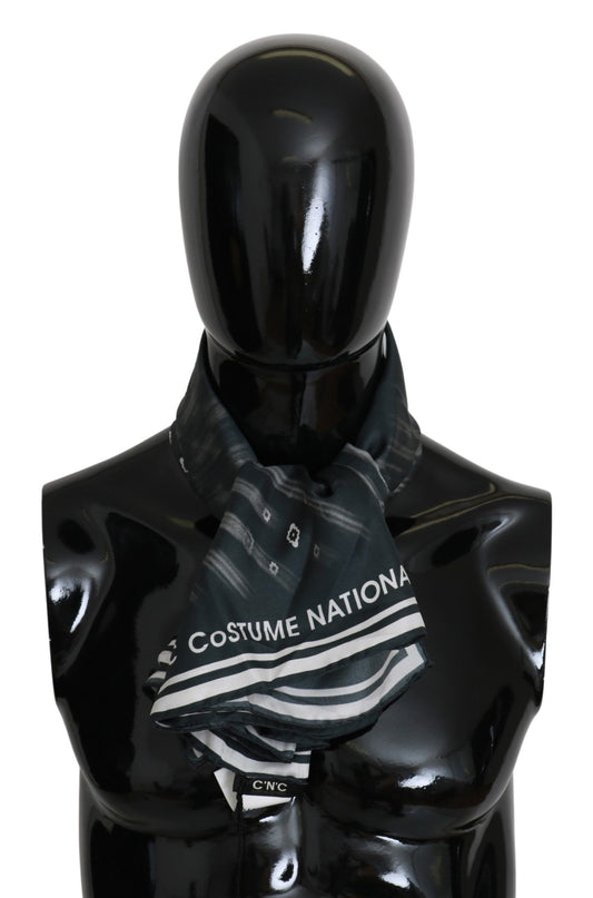 Costume National Blue Foulard Silk Women  Scarf