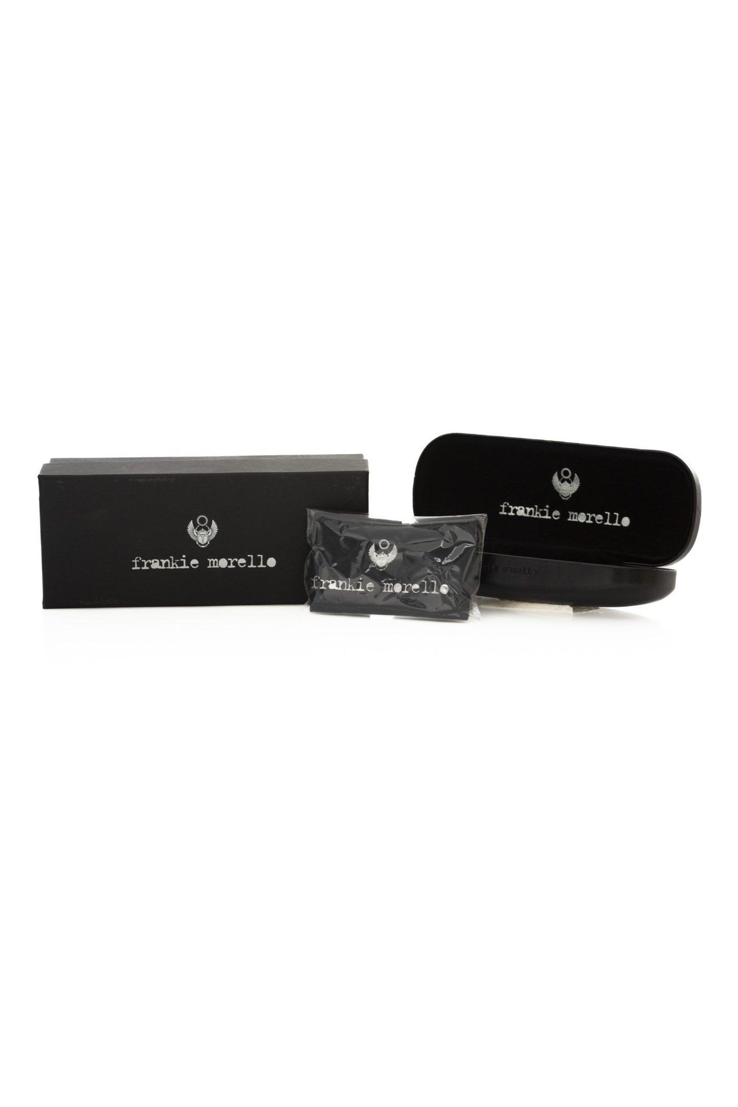 Frankie Morello Brown Acetate Mens Sunglasses
