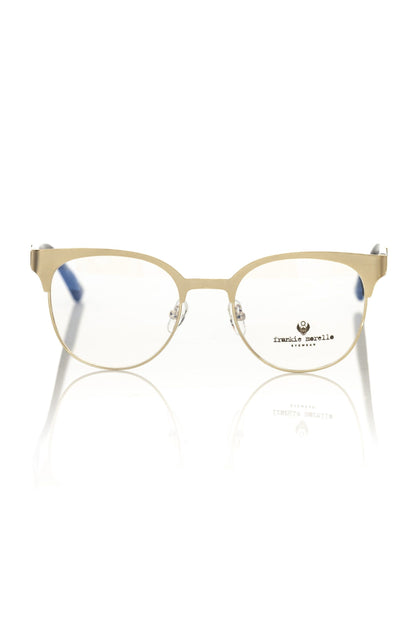 Frankie Morello Gold Metallic Women's Eyeglass Frame