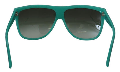 Dolce & Gabbana Green Stars Acetate Square Shades Sunglasses