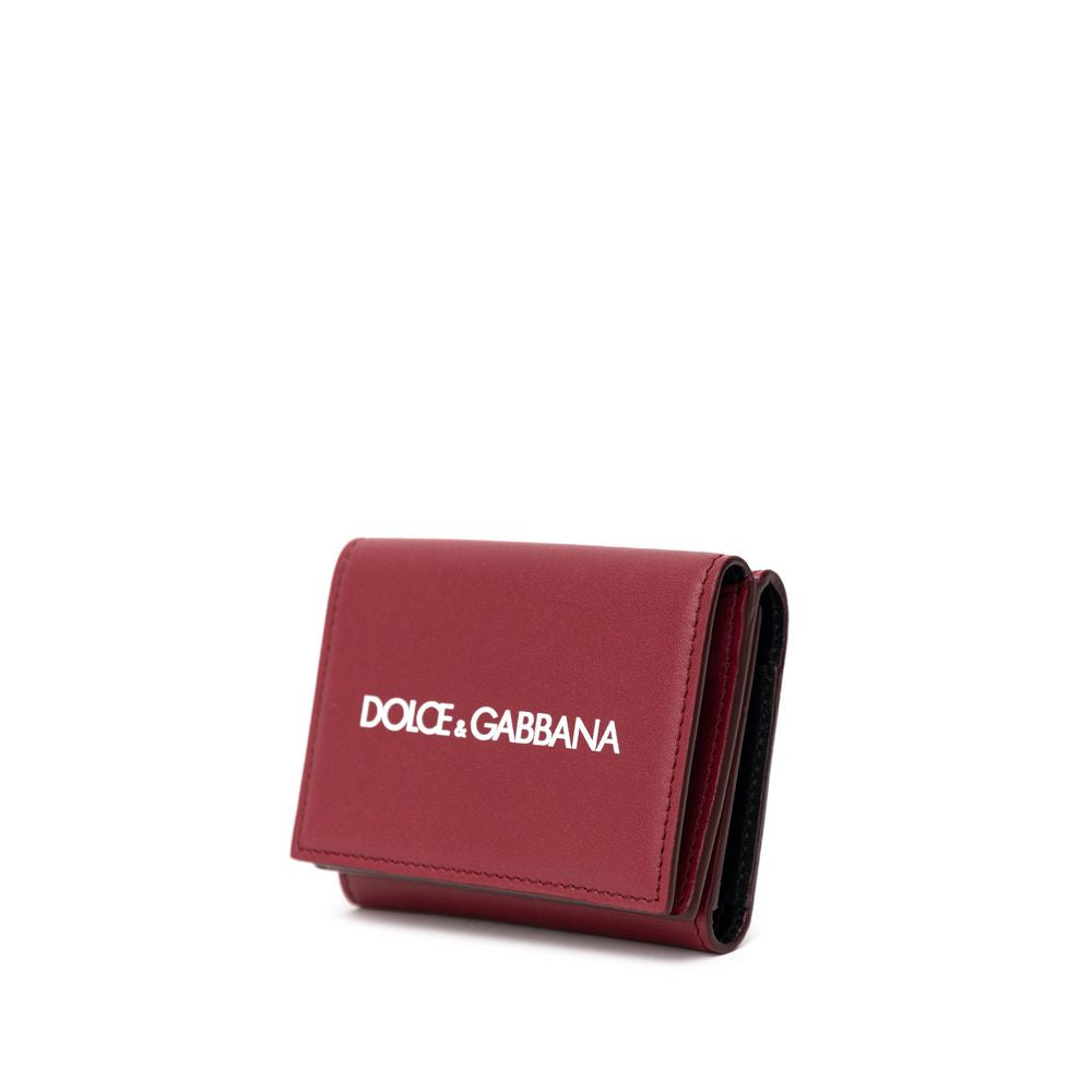 Dolce & Gabbana Red Calfskin Wallet