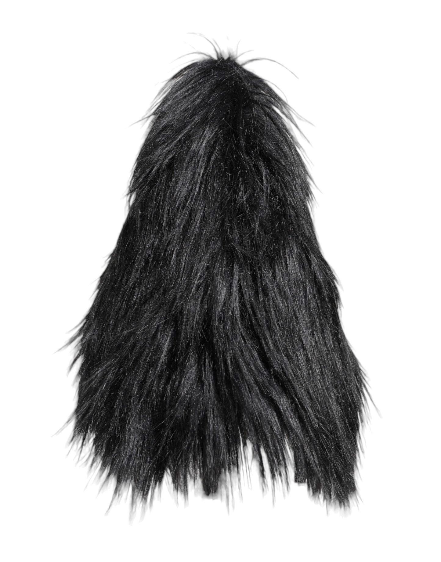 Dolce & Gabbana Black Acrylic Fur Womens Bucket Hat