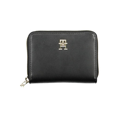 Tommy Hilfiger Black Polyurethane Women Wallet