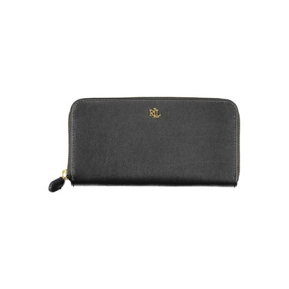 Ralph Lauren Black Leather Women Wallet