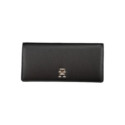 Tommy Hilfiger Black Polyurethane Women Wallet