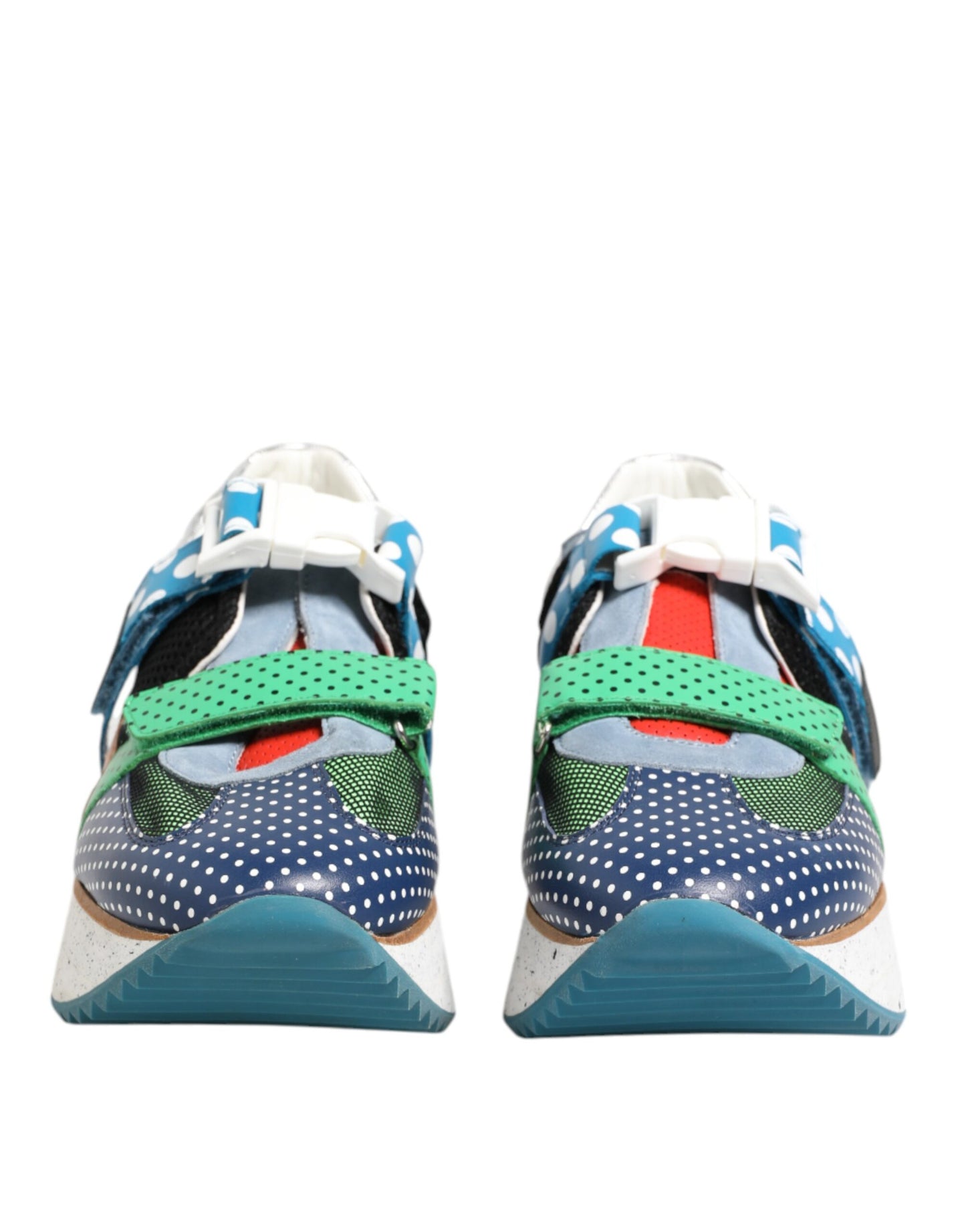 Dolce & Gabbana Multicolor Leather Low Top Sneakers Shoes