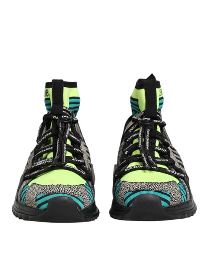 Dolce & Gabbana Multicolor Sorrento Socks Men Sneakers Shoes
