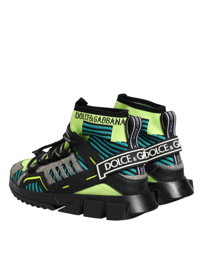 Dolce & Gabbana Multicolor Sorrento Socks Men Sneakers Shoes
