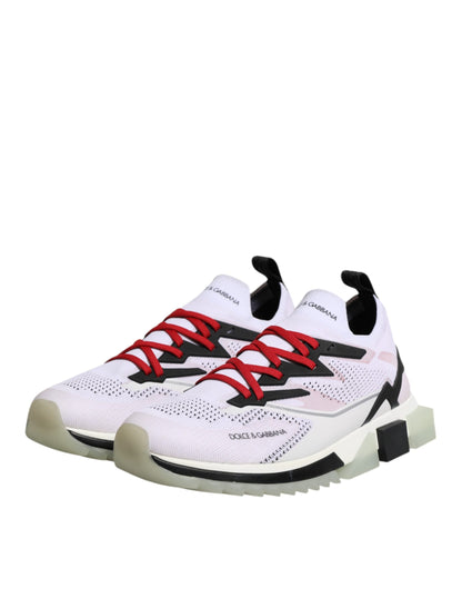 Dolce & Gabbana White SORRENTO Sport Stretch Sneakers Shoes