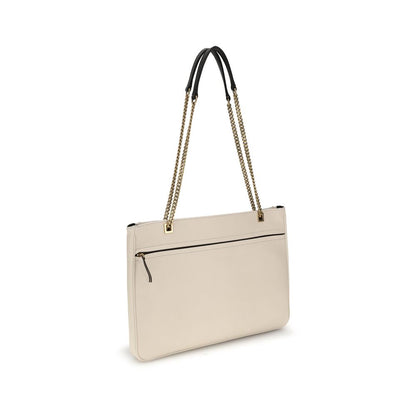 Valentino Garavani Beige Calf Leather Bos Taurus Shoulder Bag