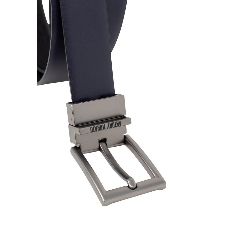 Antony Morato Black Leather Regular Belt