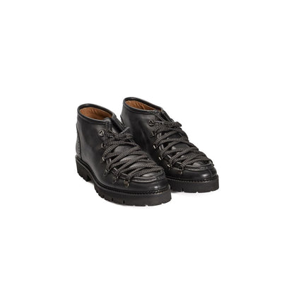 Roberto Pepe Luxury Black Calfskin Men Boot