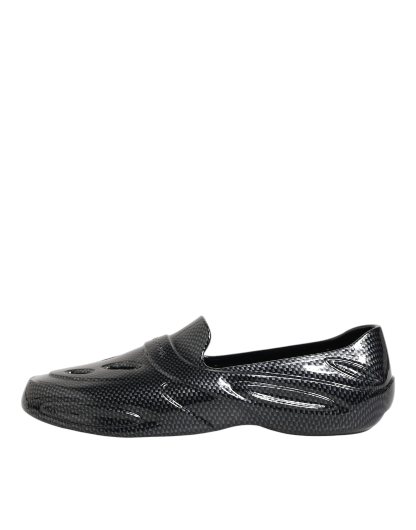 Dolce & Gabbana Black Rubber Slides Low Top Sneakers Shoes