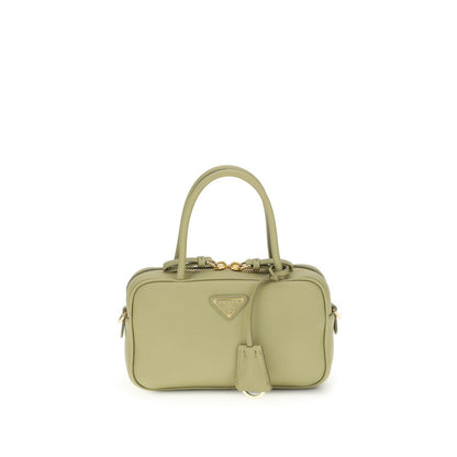 Prada Bicolor Calf Leather Bos Taurus Handbag