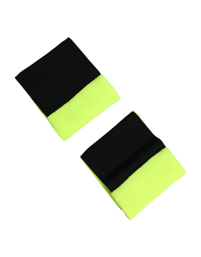 Dolce & Gabbana Yellow Green DG Logo Polyester 1 Pair  Wristband