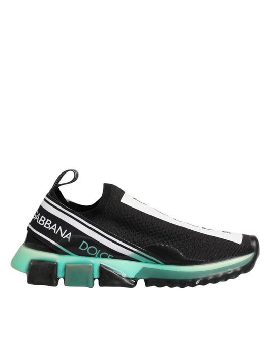 Dolce & Gabbana Black Slip On Sorrento Men Sneakers Shoes